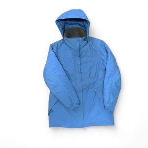 L.L. Bean Women's Light Blue Hooded Winter Coat